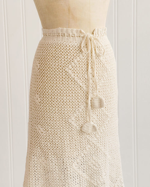 Lenora Crochet Midi Skirt
